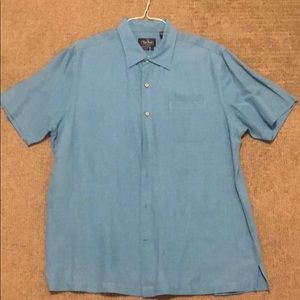 Large Nat Nast Luxury Silk Polo Shirt